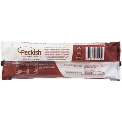 Peckish Rice Crackers Tangy Bbq 100g Woolworths