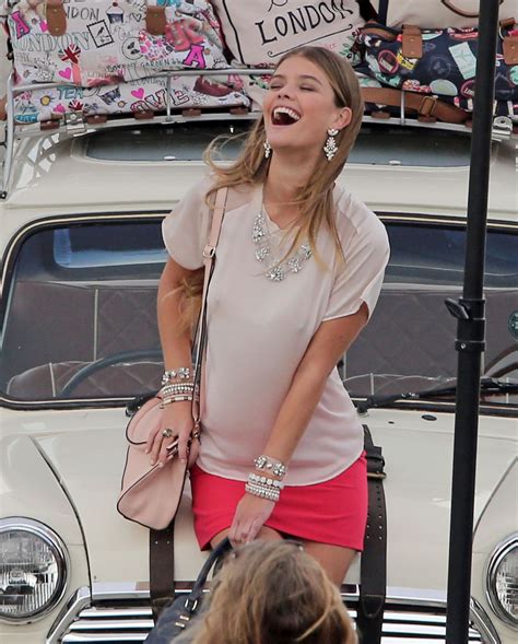 Nina Agdal In A Bikini Candids Of Accessorize Photoshoot In Los Angeles November