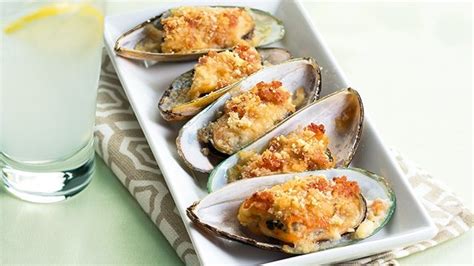 Baked Mussels With Bacon And Cheese Recipe