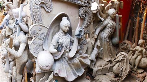 Saraswati Idol Making Kumartuli L Saraswati Murti Making 2019 L