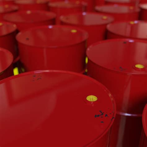 Premium Photo Red Oil Barrels