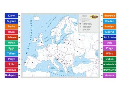 47 państw europy quiz Materiały dydaktyczne