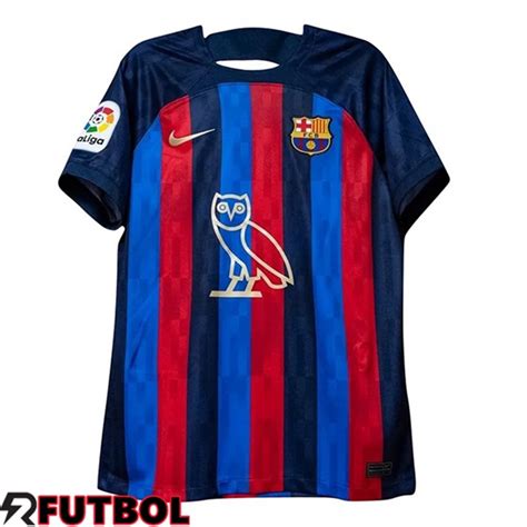 Replicas Camisetas De Futbol Fc Barcelona Primera Drake Sponsor Rojo