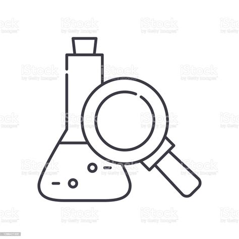 Ilustración De Icono De Laboratorio De Investigación Ilustración Aislada Lineal Vector De Línea