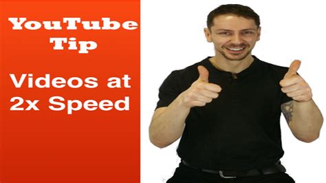 Quick Youtube Tip Double Speed How To Watch Youtube Videos At 2x Speed Youtube