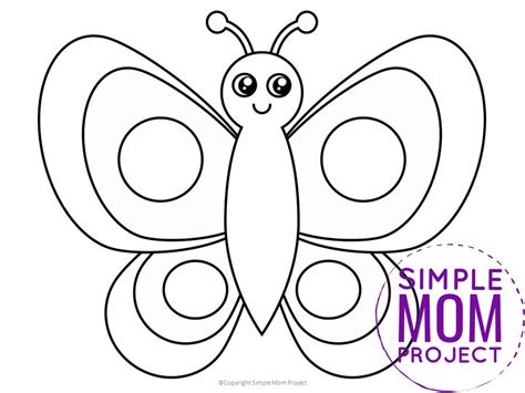 Butterfly Template For Preschool