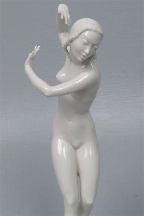 Art Deco Female Nude Figurine By Carl Werner For Hutschenreuther