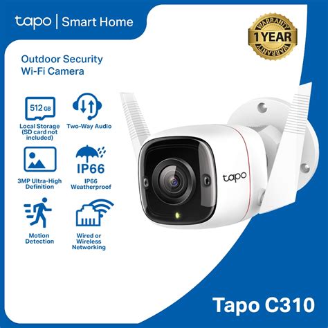 TP Link Tapo C310 3MP Outdoor IP Security Wifi CCTV Camera Connect To