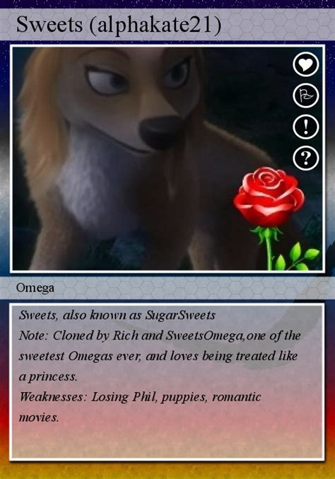 Sweets Trading Card Alphakate21 Alpha And Omega Fan Art 26517104