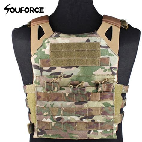 4 Color Tactical Vest Chest Protective JPC Vest Outdoor Multi function Combat Vest Camouflage CS ...