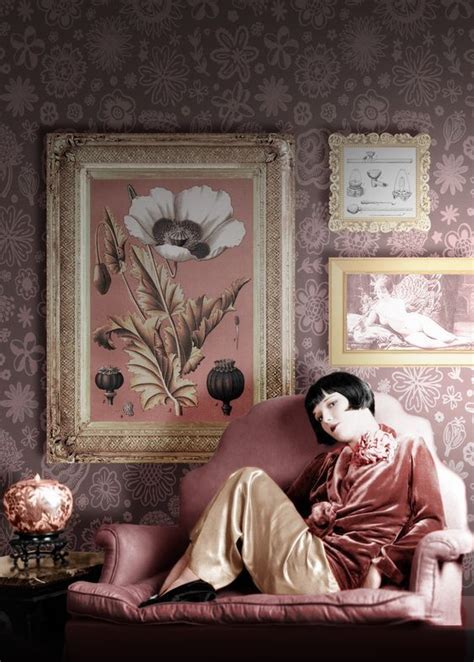 S Silent Movie Actress Louise Brooks At Home Colorized