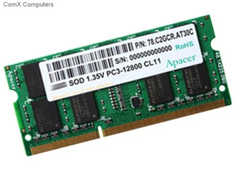 Specification sheet (buy online): DG.08G2K.KAM Apacer 8GB DDR3 1600 U ...
