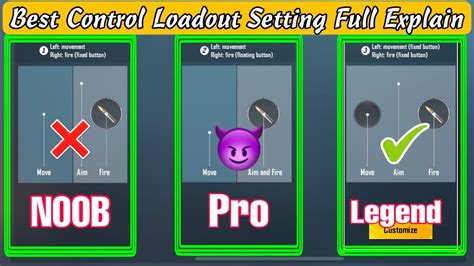 How To Find Best Control Loadout Setting In Bgmi Pubg Youtube