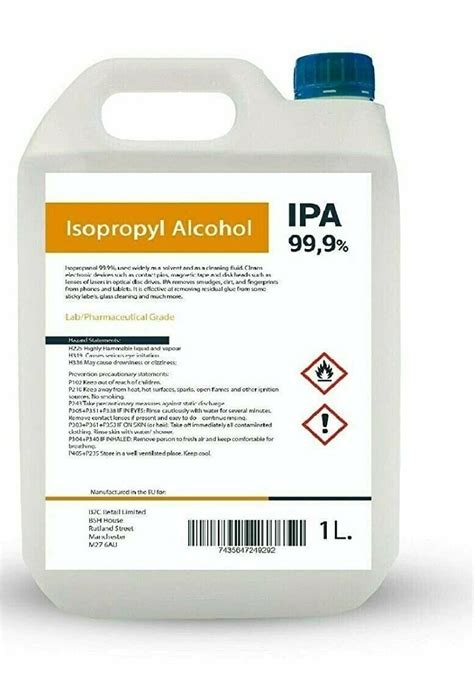 Isopropyl Alcohol Ipa 999 1l Jumping Bugzy