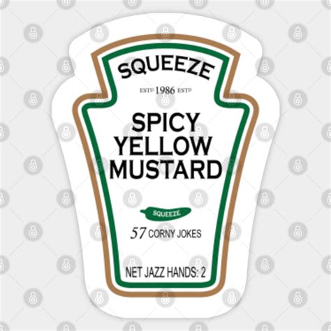 Mustard Label Mustard Lover Sticker Teepublic
