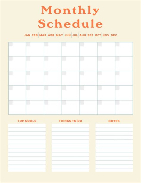 Artist-made monthly calendar design templates