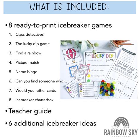 Back To School Ice Breaker Games Ready To Print Ice Breakers