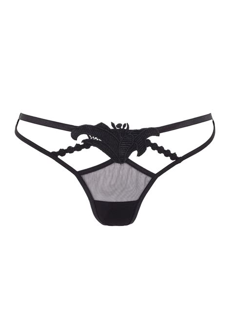 Bluebella Amina Black Thong Sexy Lingerie No Vpl Avec Amour Lingerie