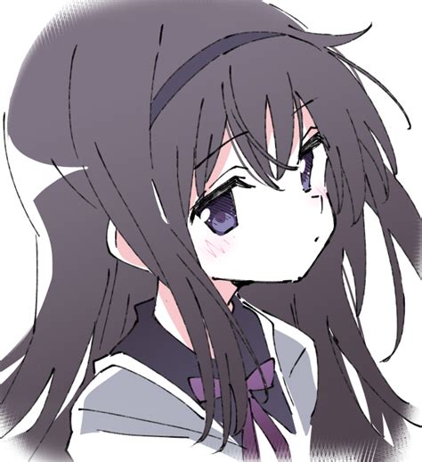 Safebooru 1girl Akemi Homura Black Hair Black Hairband Hairband Ixy