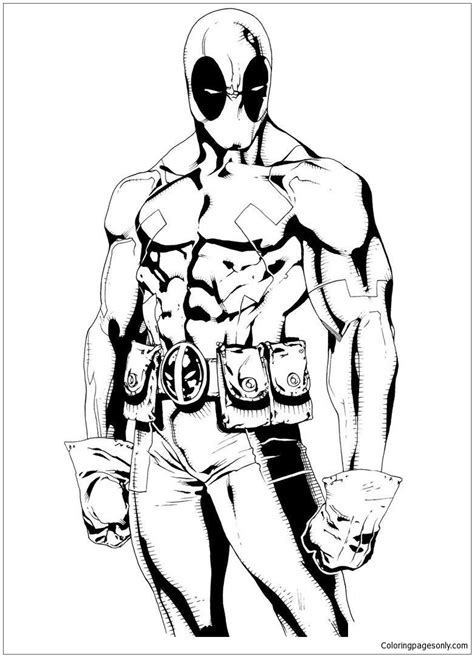 117 Deadpool Coloring Pages