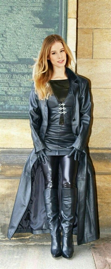 Lederlady Leather Dresses Long Leather Coat Long Coat Women