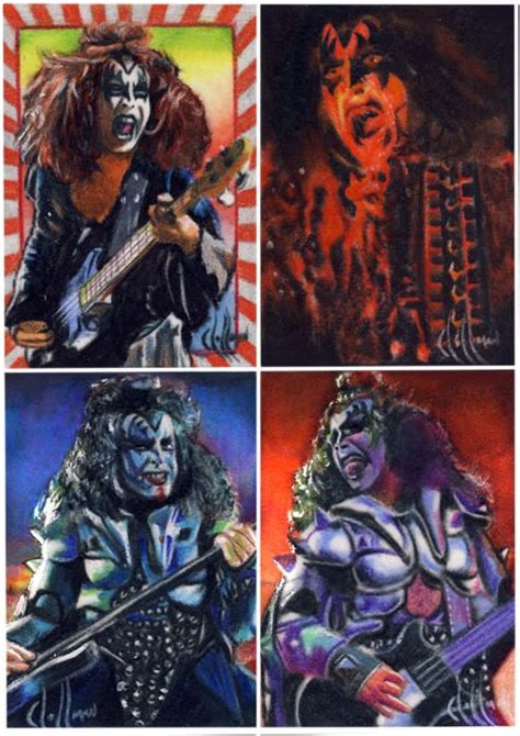 Kiss Gene Simmons Sketch Cards By Choffman36 On Deviantart Gene