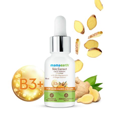 Mamaearth Skin Correct Face Serum With Niacinamide And Ginger Extract