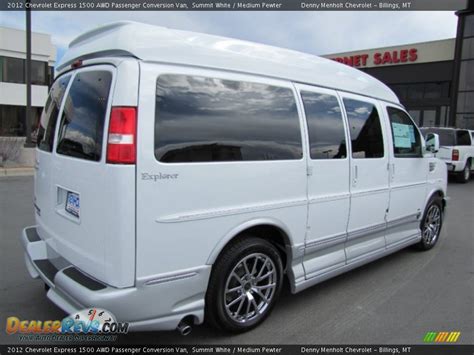 2012 Chevrolet Express 1500 Awd Passenger Conversion Van Summit White Medium Pewter Photo 7