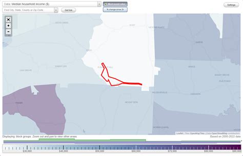 Enville Tennessee TN Income Map Earnings Map And Wages Data