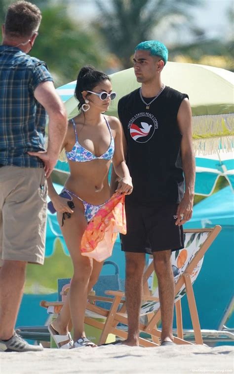 Camila Mendes Wears A Blue Bikini On The Set Of Strangers In Miami 51
