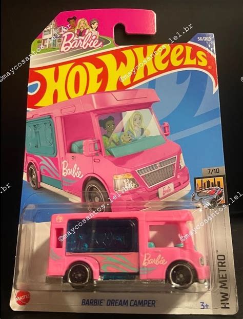 Lote Carrinho Hot Wheels Barbie Dream Camper Mayco Santos