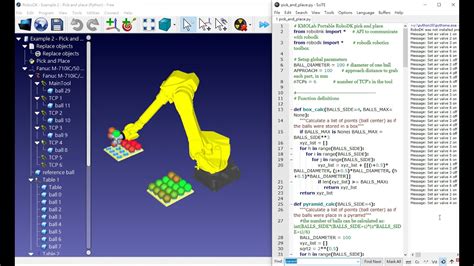 Robodk Pick And Place With Python Youtube