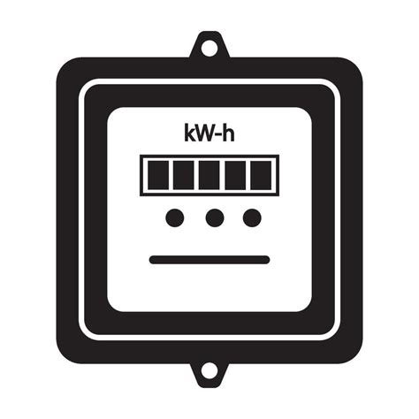 Electric Meter Icon Logo Vector Design Template 37204355 Vector Art At