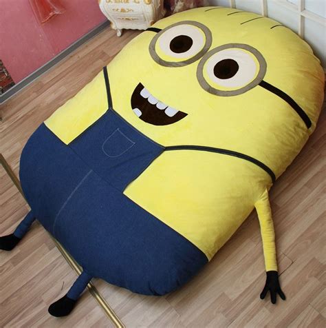 Minions Plush Bed Giant Cushion Bed 小黄人超大优质卡通榻榻米床垫 懒人卡通榻榻米床垫 Japanese