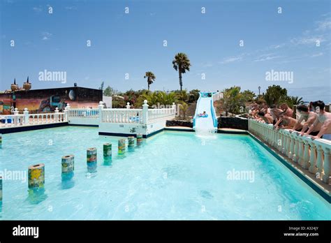 Aquapark Costa Teguise Lanzarote Canary Islands Spain Stock Photo