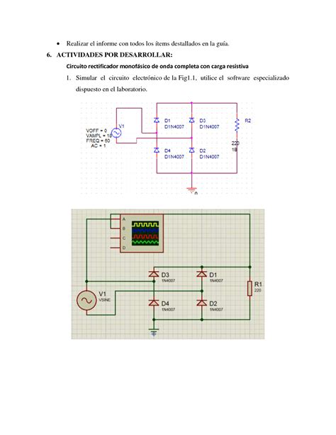 SOLUTION Rectificador Monof Sico De Onda Completa No Controlado