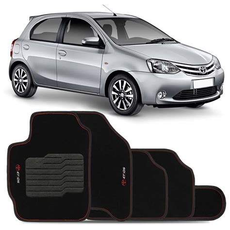 Tapete Carpete Toyota Etios 2017 E 2018 Lavável C Bordado Shopee Brasil