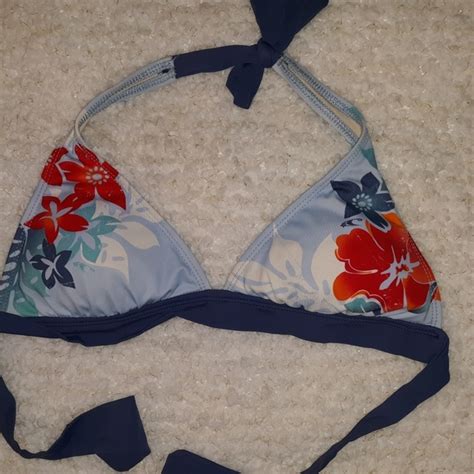 Swim Light Blue Triangle Bikini Top Medium Poshmark
