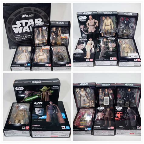 【やや傷や汚れあり】shフィギュアーツ Star Wars 21セットオマケ6点 初回版・限定品あり まとめ売り スターウォーズ