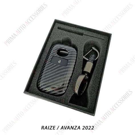 Jual Casing Kunci Remote Mobil Carbon Fiber Toyota RAIZE ROCKY