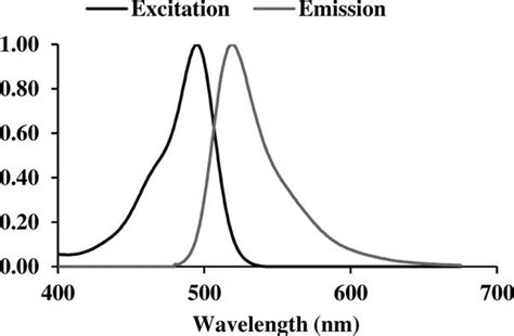 Excitation And Emission Spectra Of Fluorescein Isocyanate FITC