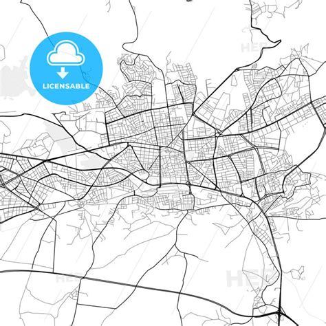 Vector PDF map of Elâzığ Turkey HEBSTREITS Printable maps Map