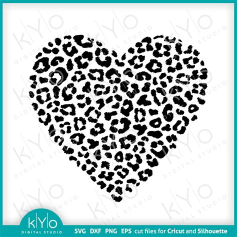 Leopard Heart Png Leopard Heart Svg Cheetah Heart Svg Heart Svg