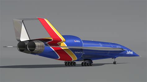 D Ssa Southwest Airlines Turbosquid