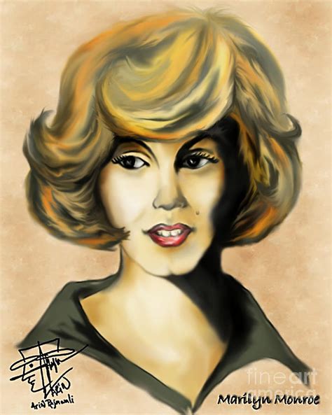 Marilyn Monroe Digital Art By Arin Rajawali