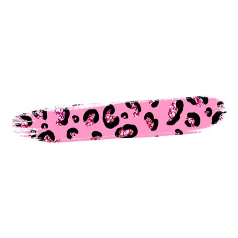 Pink Leopard Brush Stroke 9590642 PNG