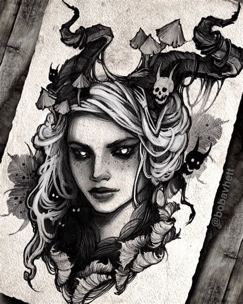 Pin By Anton On Sketches Dark Tattoo Creepy Tattoos Tattoo Style