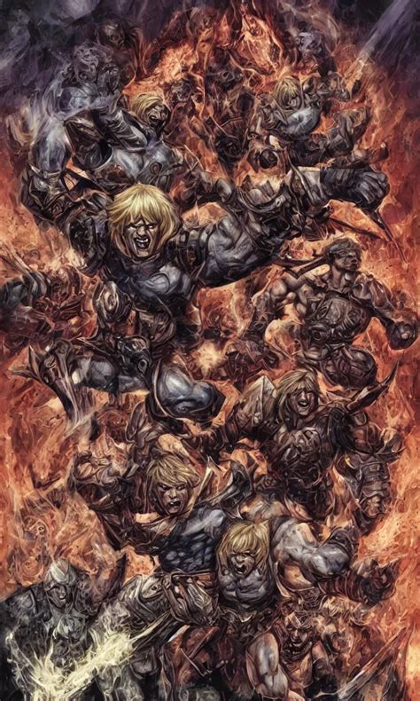 He Man Full Body Character Design By Lee Bermejo Stable Diffusion