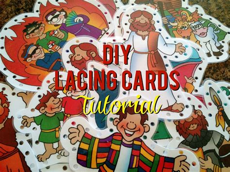 DIY Lacing Cards Tutorial - Sunshine and Munchkins