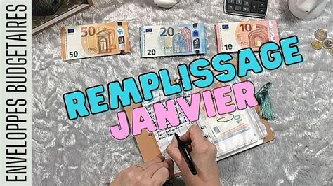 REMPLISSAGE ENVELOPPES MOIS DE JANVIER 2023 BUDGET SYSTÈME DES